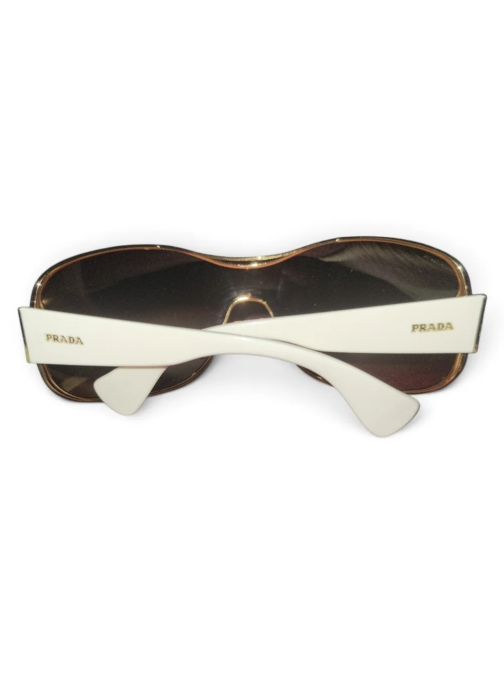 Vintage Y2K Prada Rimless Shield/Mask Sunglasses (Model SPR 54G)
